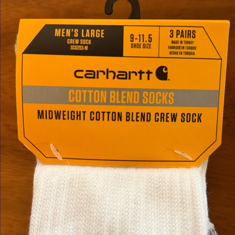 Carhartt- Midweight Cotton Blend Crew Sock 3-Pack - Picture 5 of 8